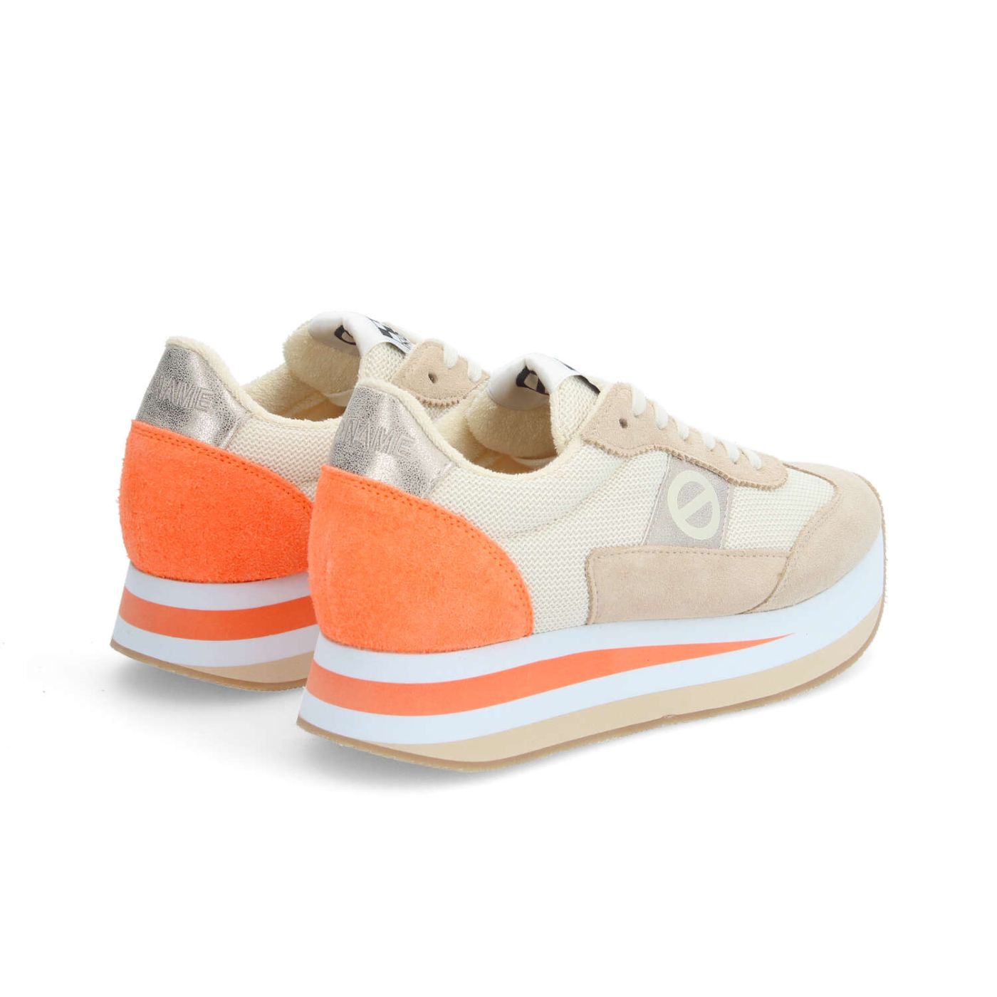 FLEX M JOGGER W - SUEDE/SDE/KNIT - ORANGE/BEIGE/BLANC CASSE